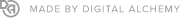 Logo and link to the web designer and developer, Digital Alchemy.